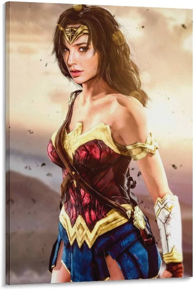 ワンダーウーマン　キャンバス地　ポスター ワンダーウーマンキャンバス地ポスター